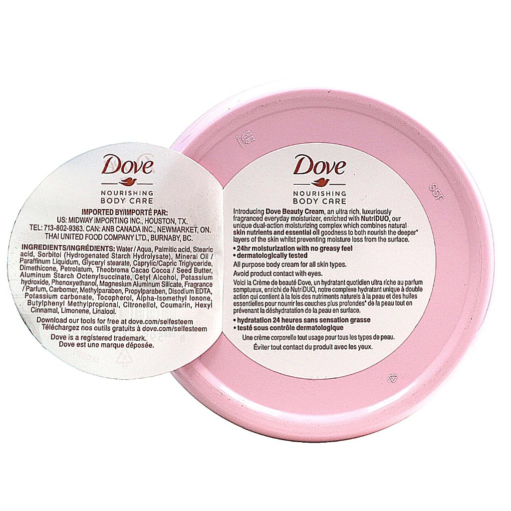 Dove Nourishing Body Care Face, Hand, and Body Beauty Cream - 2.53oz (12 Pack)