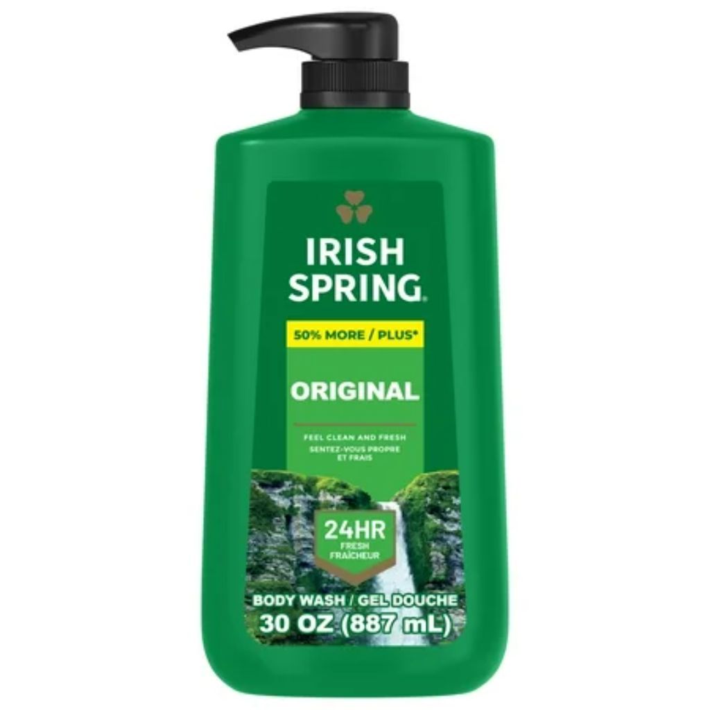 Irish Spring Mens Body Wash  Body Wash for Men  All Skin Types  Original Scent  30 fl oz Bottle