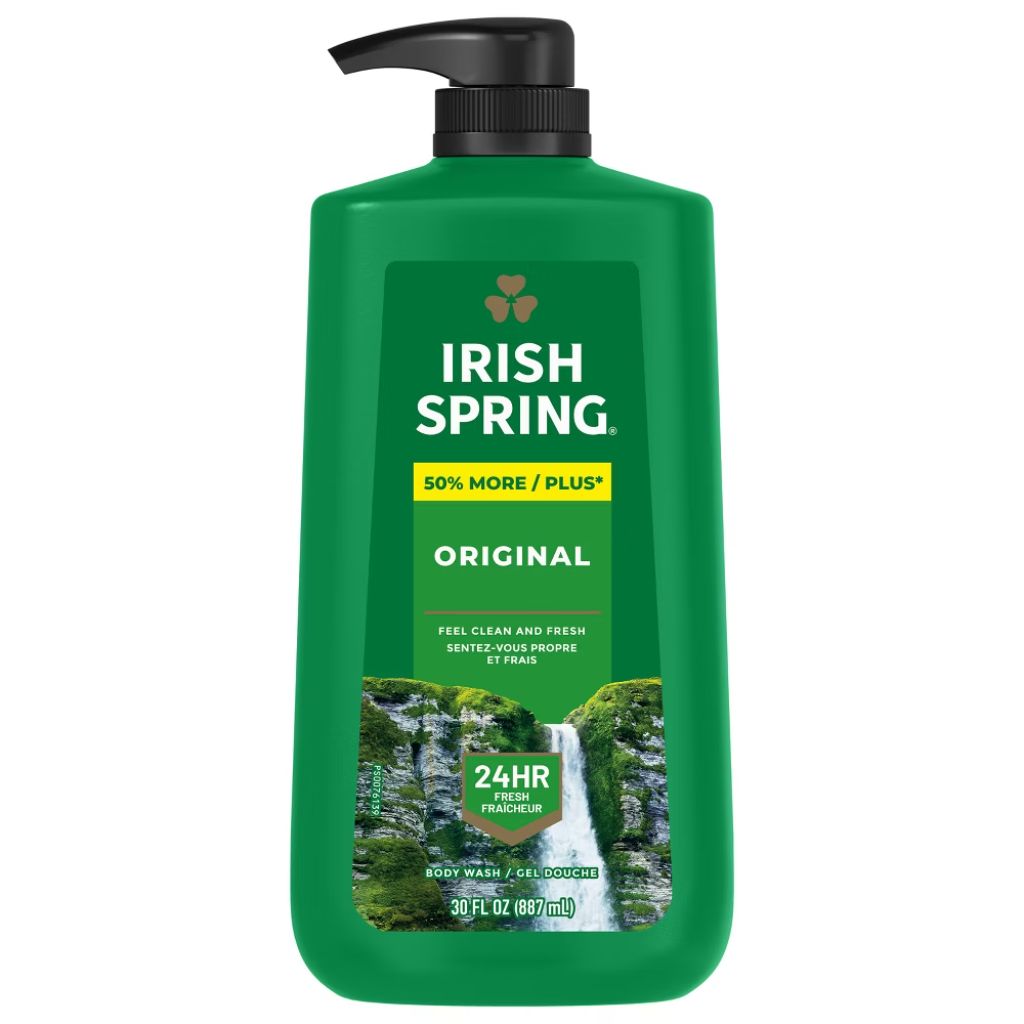 Irish Spring Mens Body Wash  Body Wash for Men  All Skin Types  Original Scent  30 fl oz Bottle