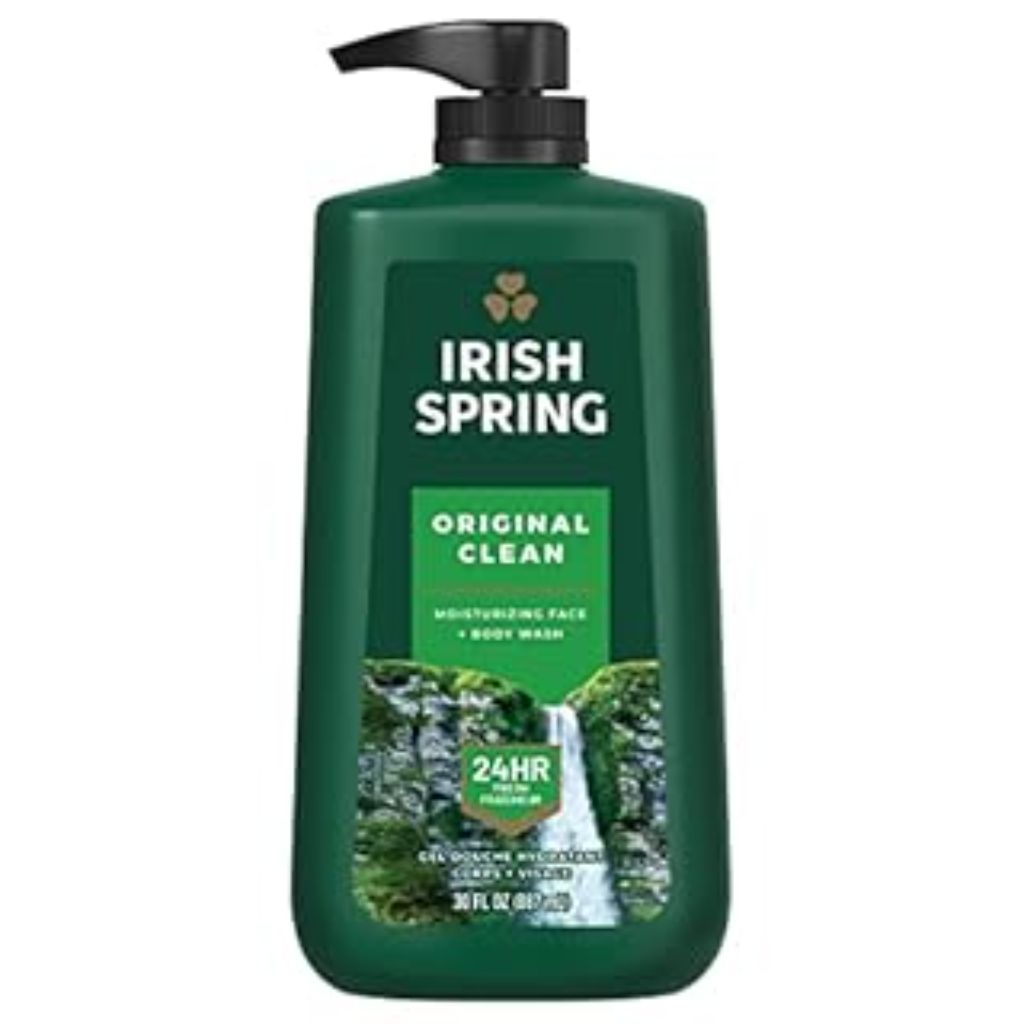 Irish Spring Mens Body Wash  Body Wash for Men  All Skin Types  Original Scent  30 fl oz Bottle