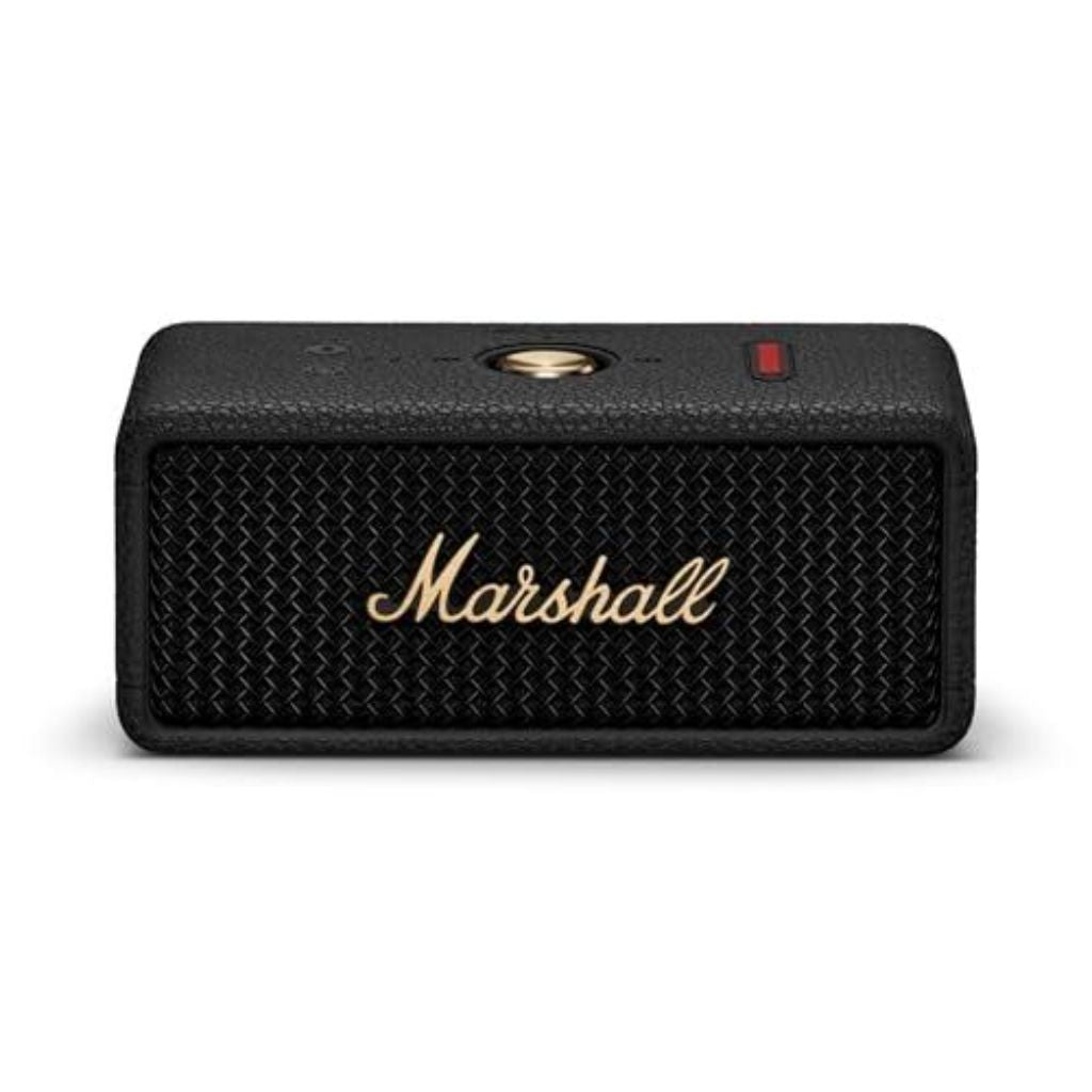 Marshall - Emberton III Portable Bluetooth Speaker with Rugged Waterproof / Dust-proof Wireless Design - Black/Brass