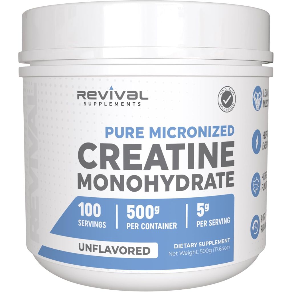Revival Premium Micronized Creatine Monohydrate - Unflavored (100svgs.)