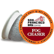 San Francisco Bay Coffee Fog Chaser Medium-Dark Roast Compostable Keurig K-Cup Pods, 80ct