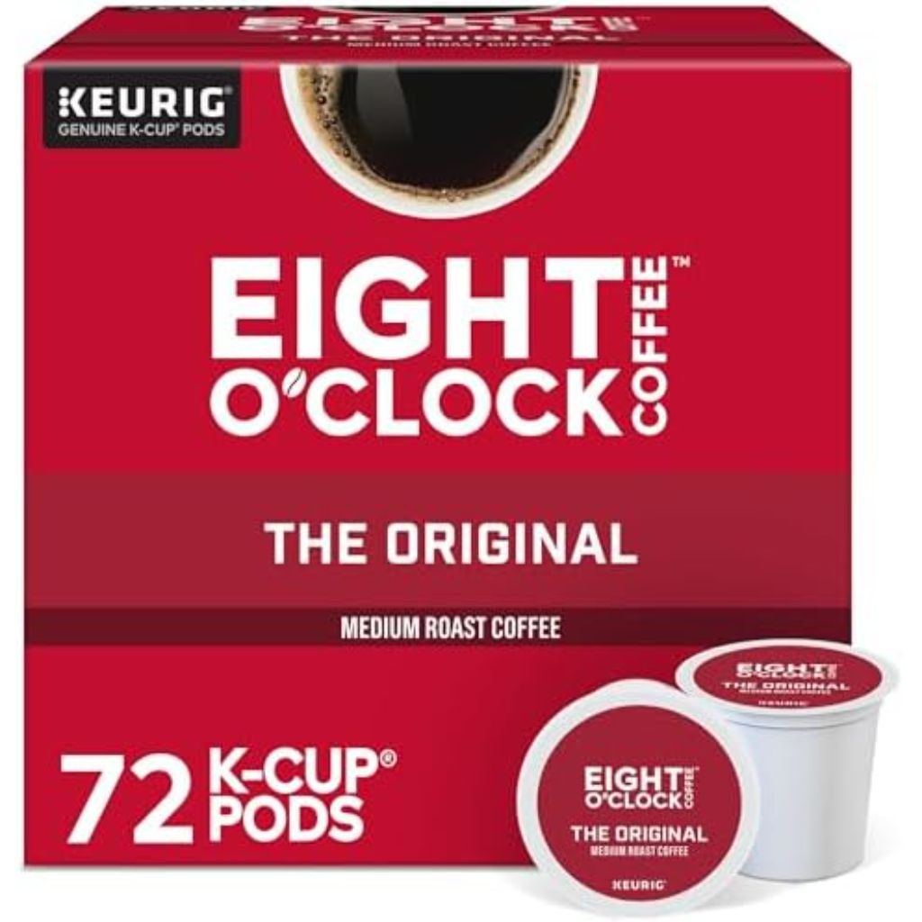 Eight O'Clock Coffee The Original Medium Roast Keurig K-Cup Pods, 72ct