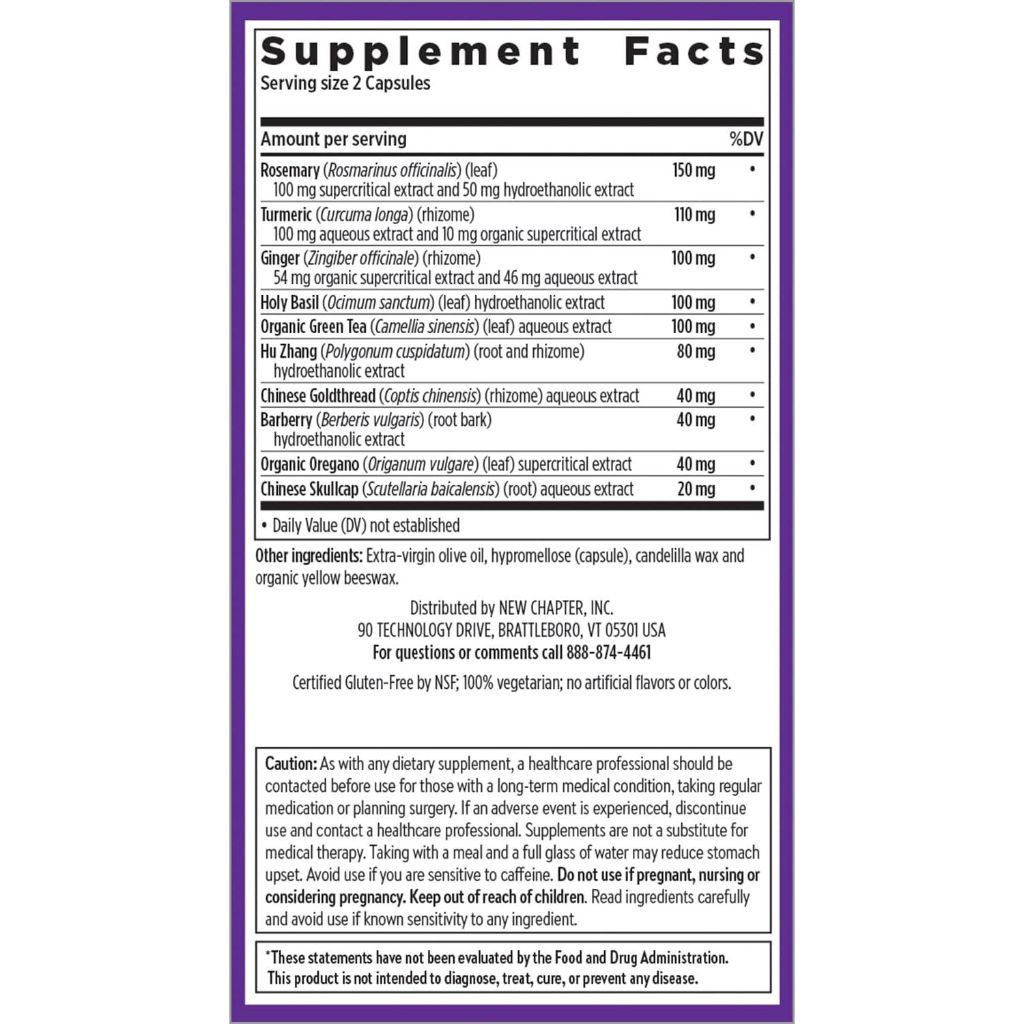 New Chapter Zyflamend Herbal Pain Relief Capsules, 180ct