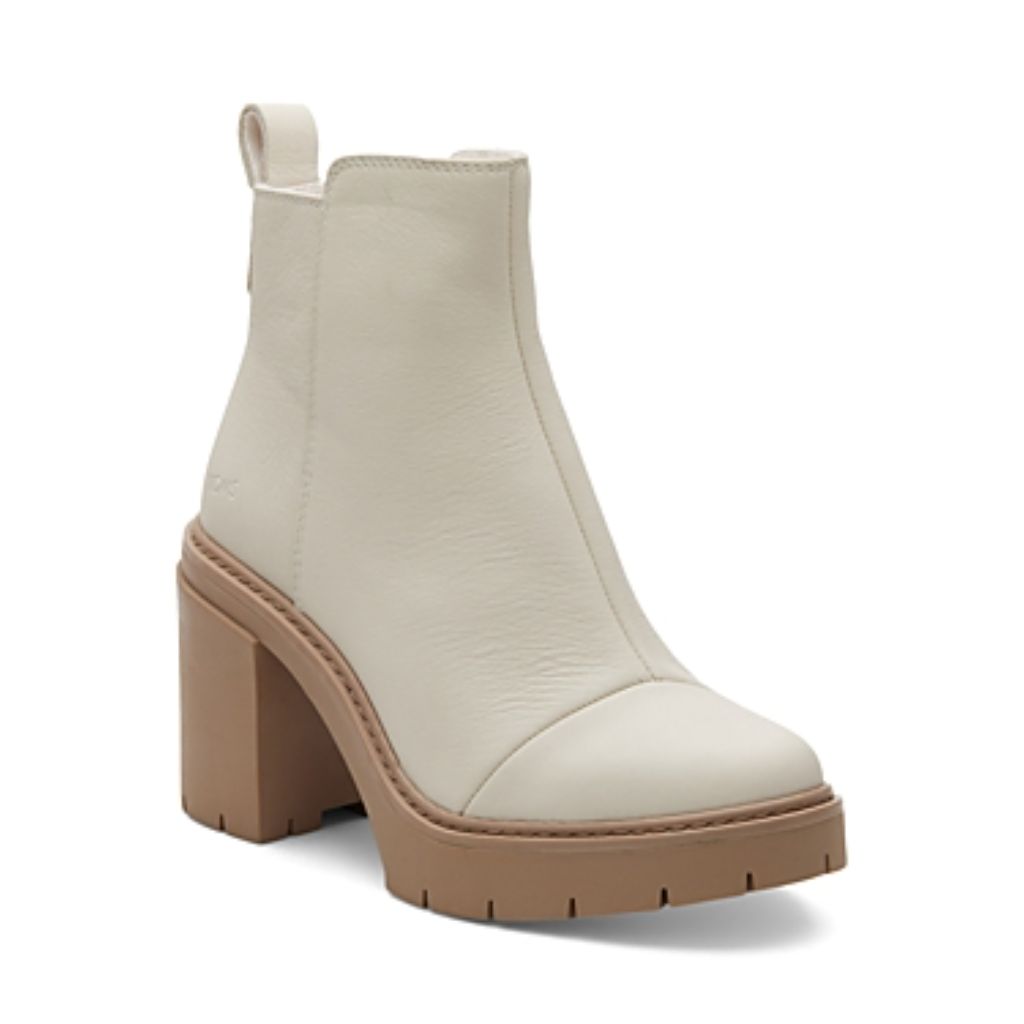 Toms Women's Rya Lug Sole Block-Heel Platform Booties Women's Shoes 10