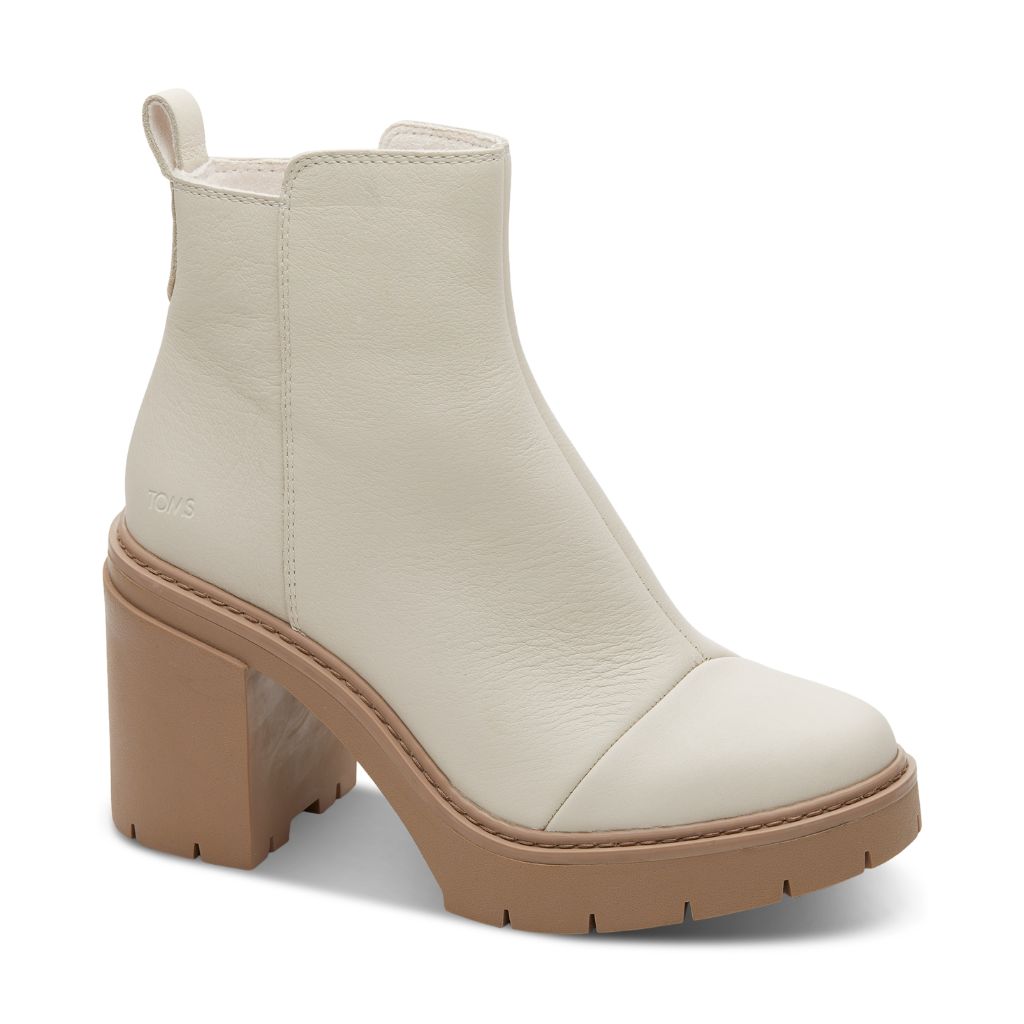 Toms Women's Rya Lug Sole Block-Heel Platform Booties Women's Shoes 10