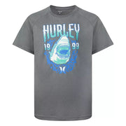 Boys SZ 4, Hurley Shark Abyss UPF Graphic Tee, Boy's, Black Grey