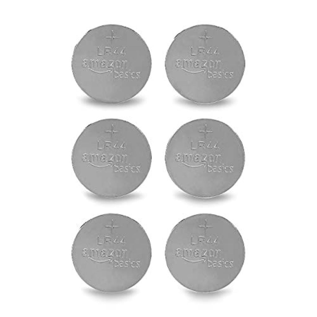 Amazon Basics Alkaline Button Coin Cell Batteries - LR44 - 6 Pack