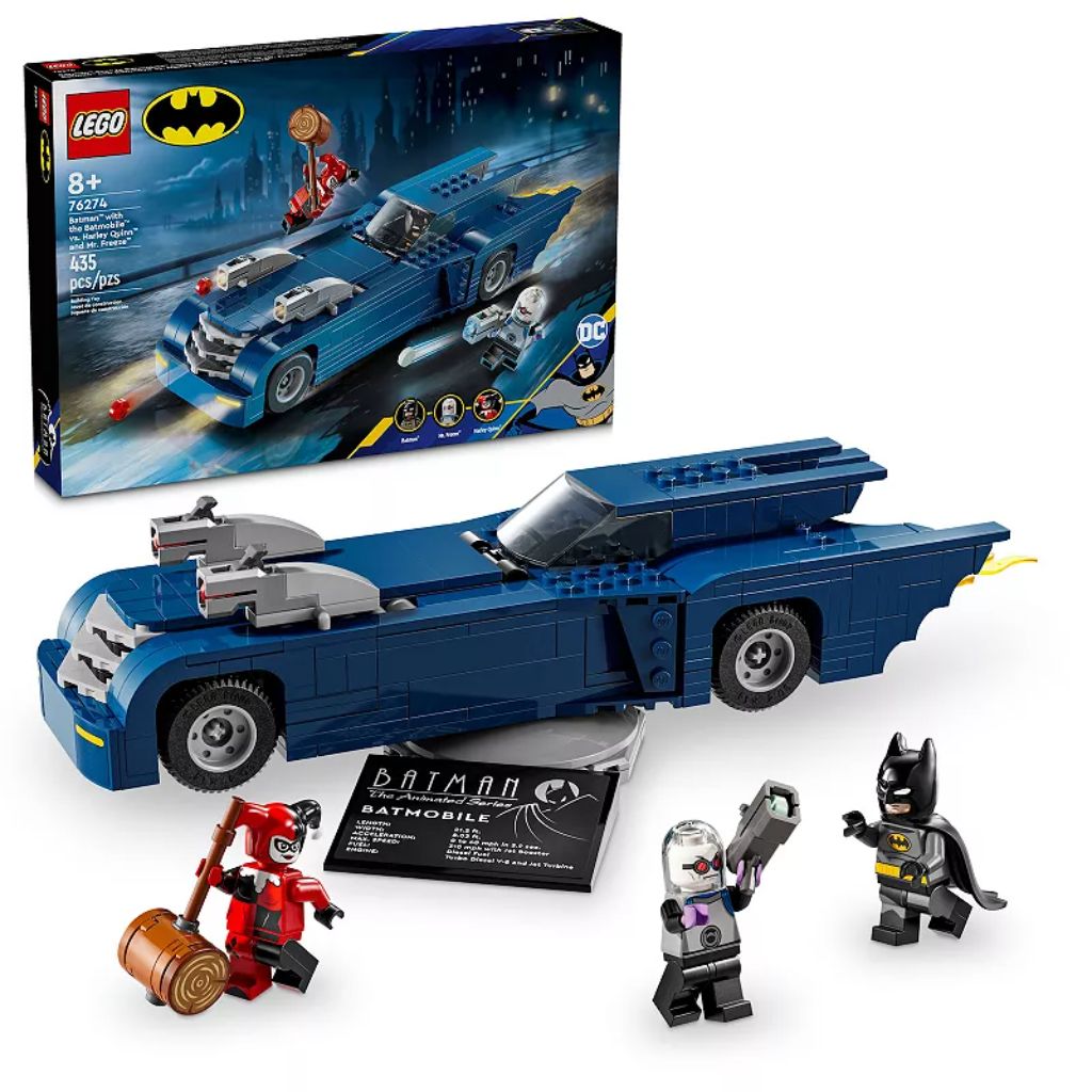 LEGO DC Batman: Batman with the Batmobile vs. Harley Quinn & Mr. Freeze Building Set 76274 *Damaged Box*