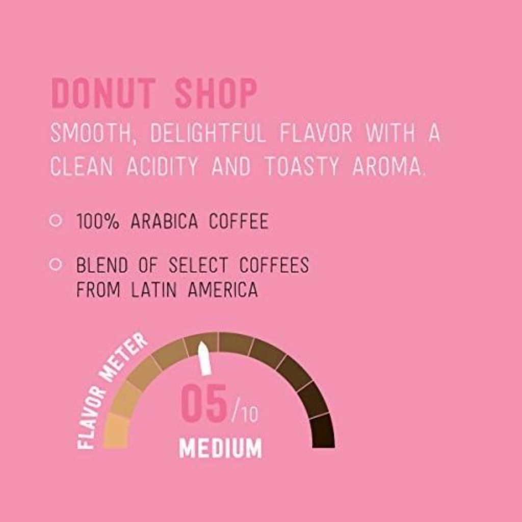 Happy Belly Donut Shop Medium Roast Keurig K-Cup Coffee Pods, 100 Count