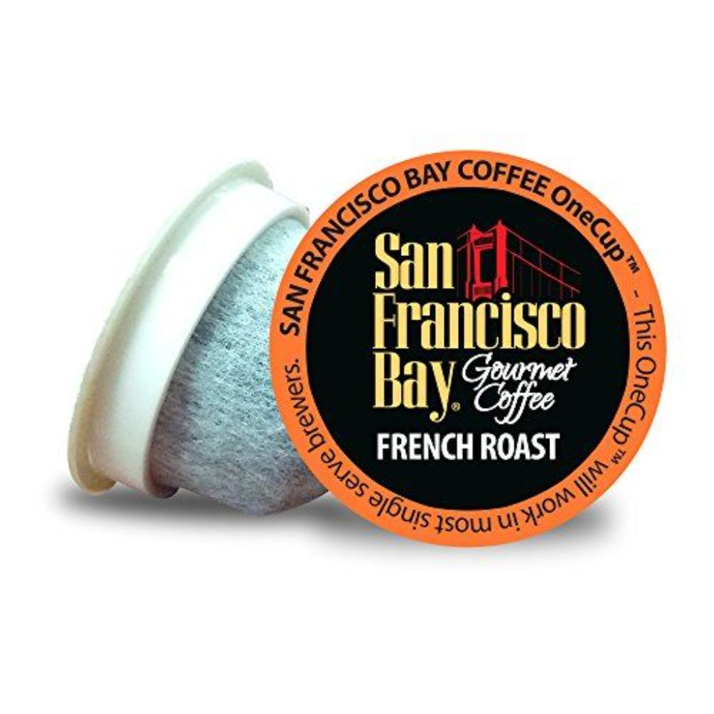 San Francisco Bay French Roast Dark Roast Compostable Keurig K-Cup Coffee Pods, 120ct