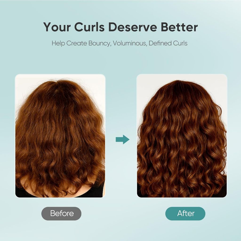 Curl Defining Denman Brush for Defining Curls, Volumizing, Shaping, & Styling - Blue