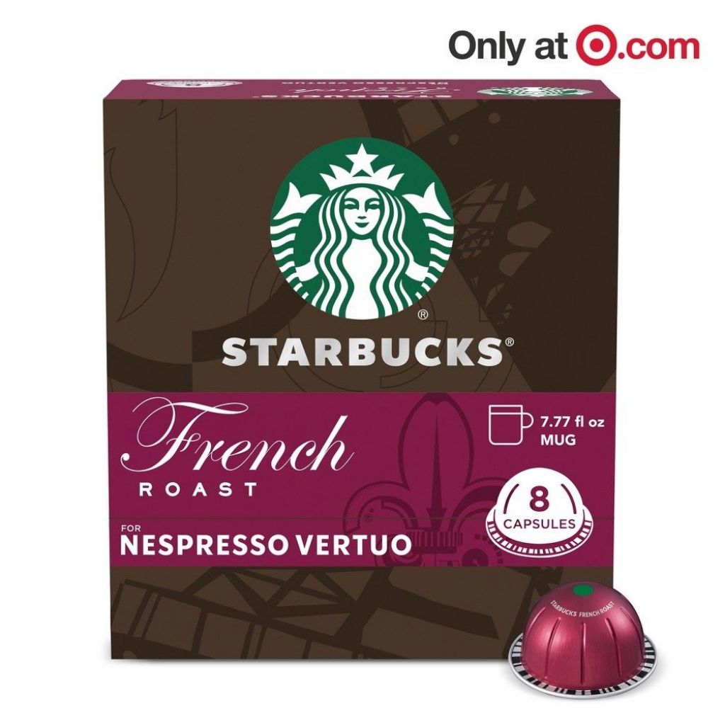 Starbucks Nespresso Vertuo French Roast Coffee Capsules, 8ct