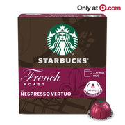 Starbucks Nespresso Vertuo French Roast Coffee Capsules, 8ct