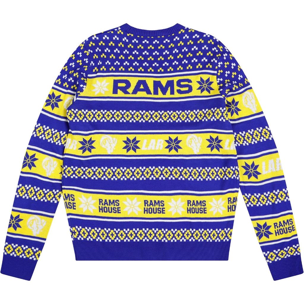 LA Rams FOCO NFL Team Big Logo Ugly Sweater