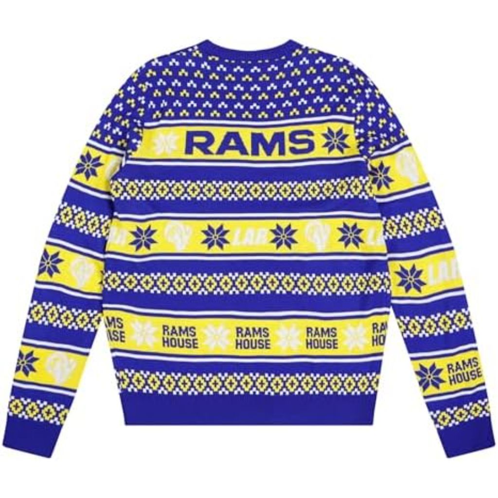 LA Rams FOCO NFL Team Big Logo Ugly Sweater