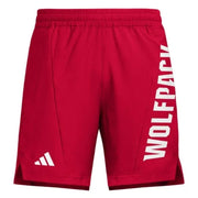 adidas Men's D4T Woven North Carolina State Shorts - Red, Size XS