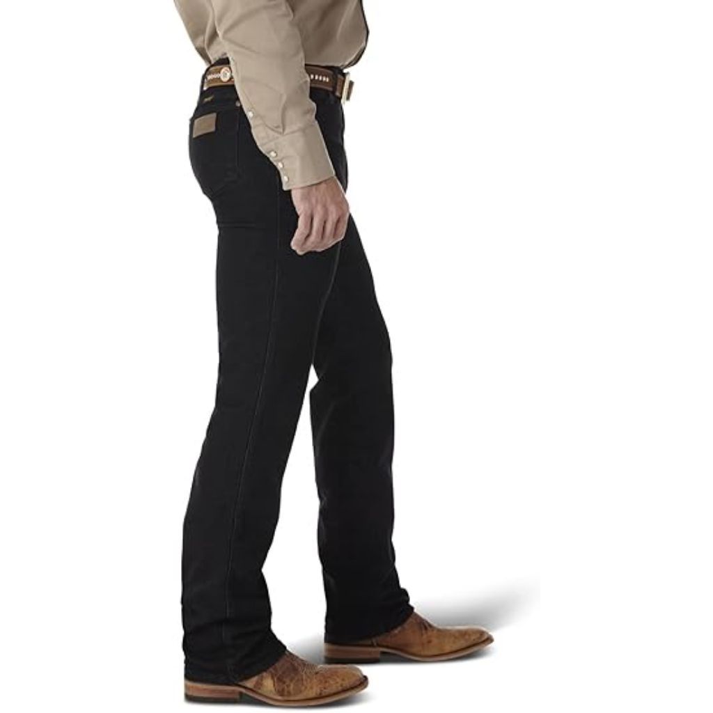 Wrangler Men's Western Slim Boot Cut Stretch Jeans - Black, 30W x 32L