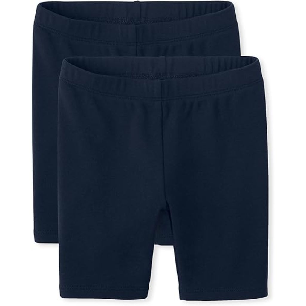 2 Pack Gymboree Girls Bike Shorts Multipack - Navy Slate, Size 10