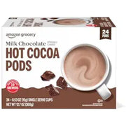 Happy Belly Milk Chocolate Hot Cocoa Pods, 24 Count *Damaged Box*