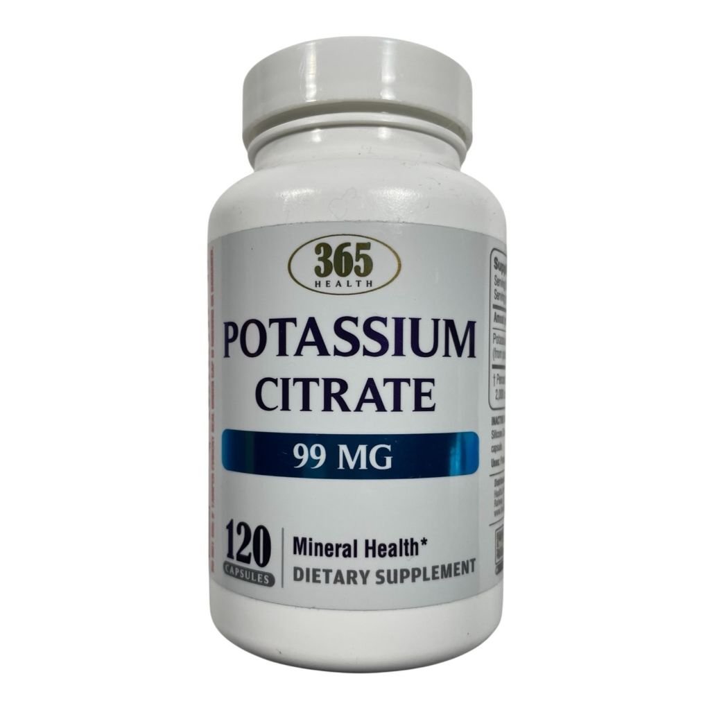 365 Health Potassium Citrate - Kidney Health - 99 Mg - 120 Caps
