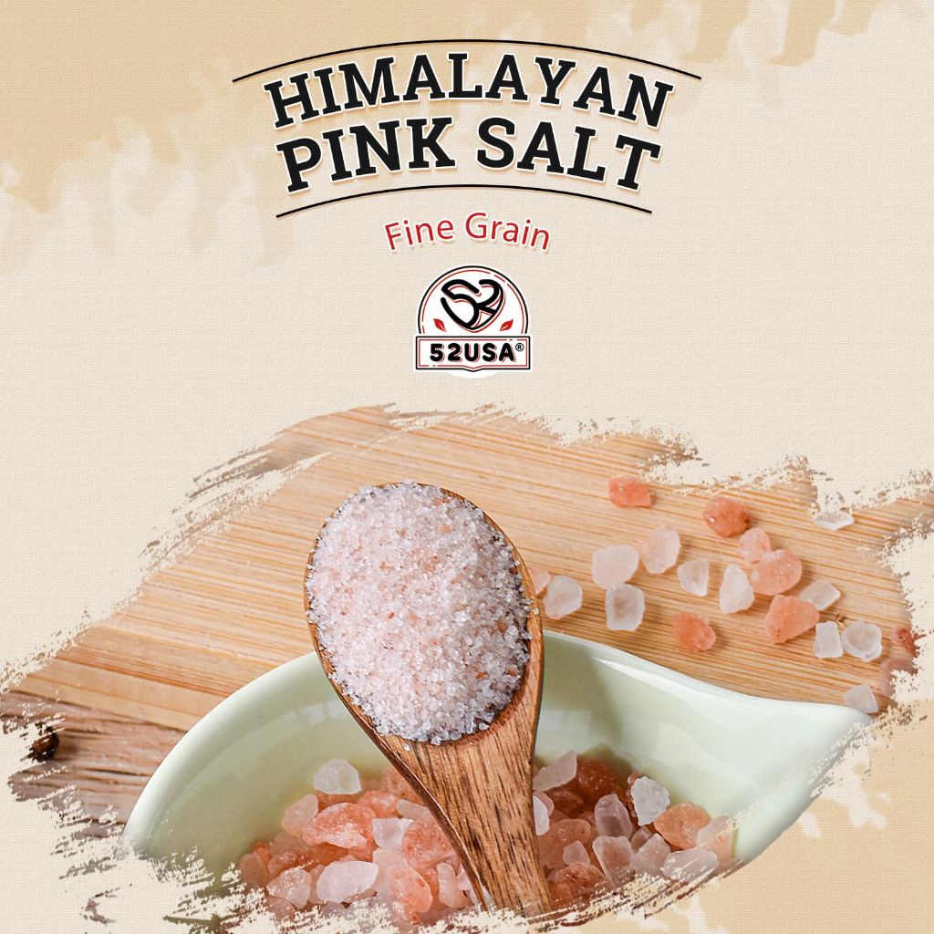 52USA Fine Ground Himalayan Pink Salt - 5 Pound