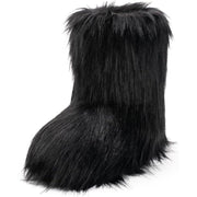 IXU Women's Faux Fur Boot Furry Fluffy Round Toe Suede Snow Winter Women Boots Eur 41