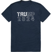 Rapiddominance Distressed Campaign T's - Trump 2024 (Navy), Size Medium
