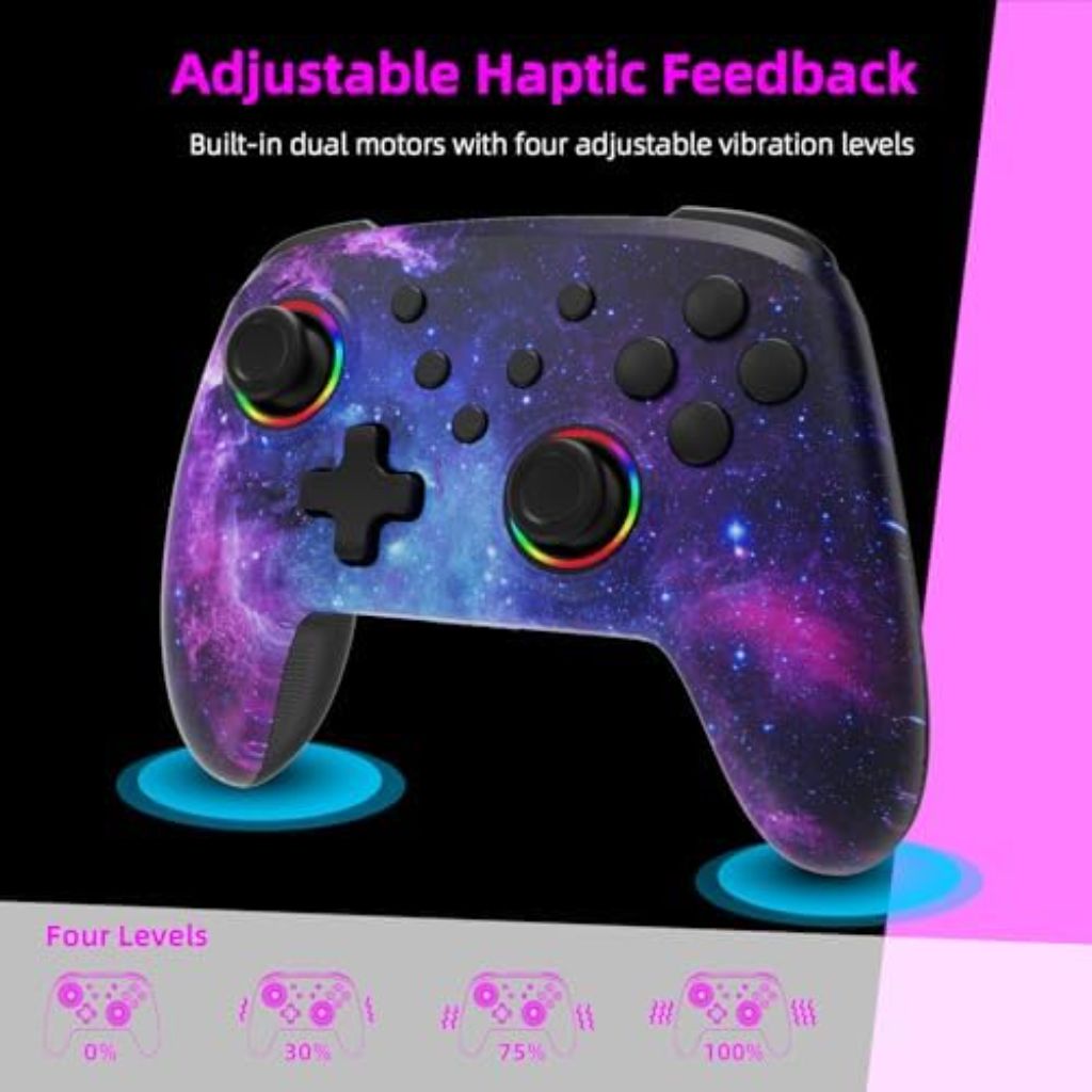 NexiGo Enhanced Wireless Controller (No Deadzone) for Switch 2 and Switch - Cosmic Nebula