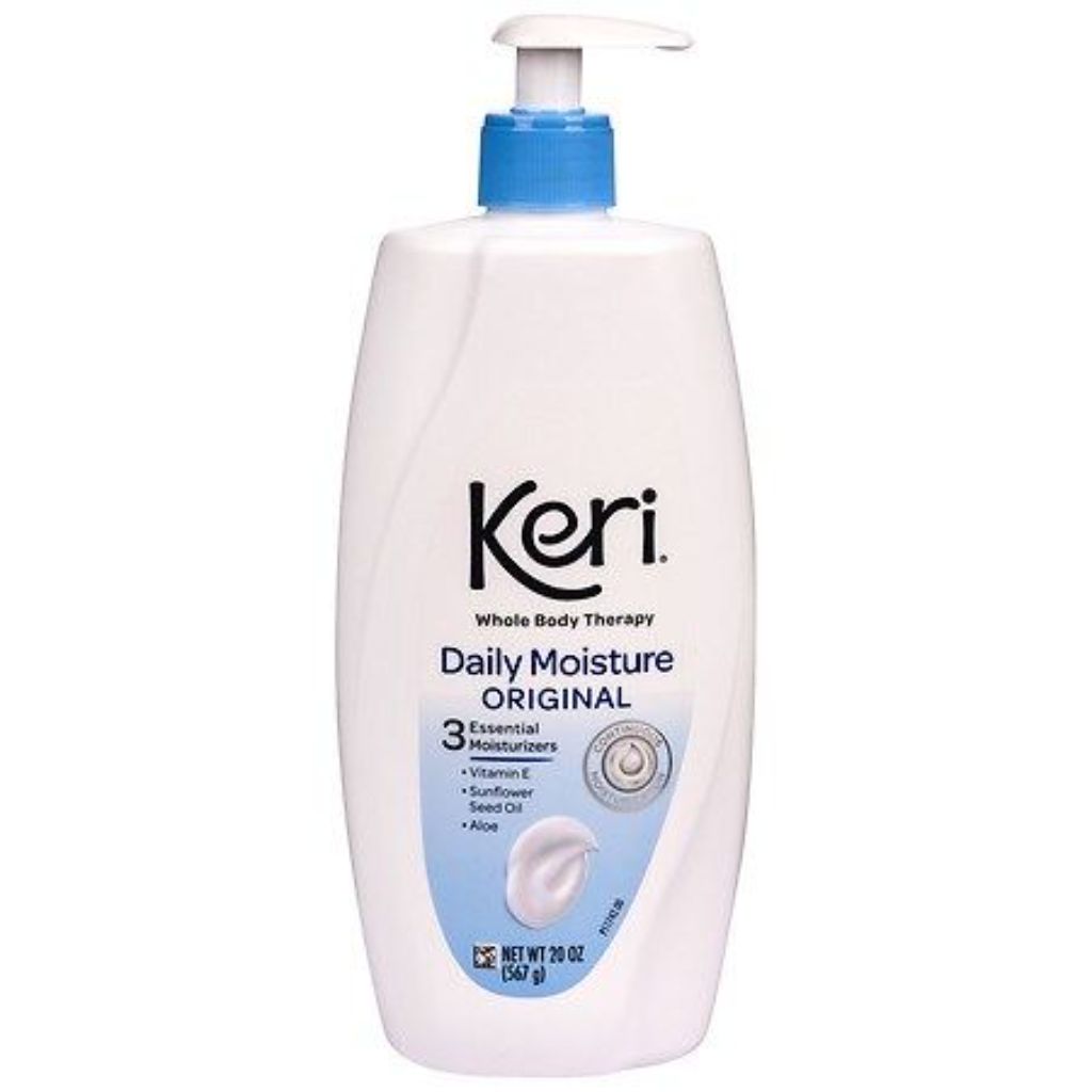 Keri Daily Dry Skin Therapy Moisturizing Original Body Lotion Lightly Scented 20 oz