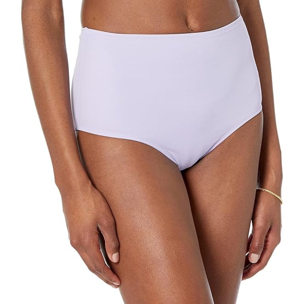 Amazon Essentials Women's High Waist Swim Bottom - Lavender, 5XL