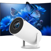 Mini Portable Projector 4K WiFi 6 BT 5.2 Upgraded Portable Projector Full HD  White
