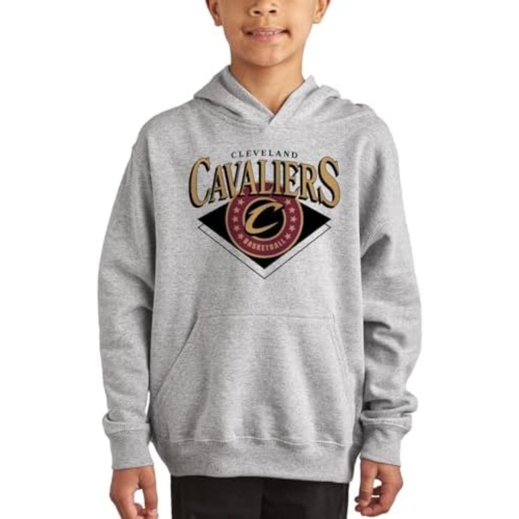 Cleveland Cavaliers X-Large Junk Food NBA - Court Classic - Officially Licensed Youth Pullover Fleece Hoodie for Boys and Girls