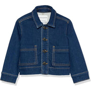 Amazon Essentials Unisex Kids and Toddlers' Relaxed Fit Denim Chore Jacket Size 23