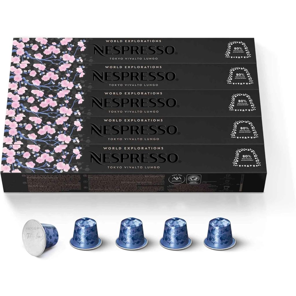 Nespresso Original Line Tokyo Vivalto Lungo Coffee Capsules, 50ct