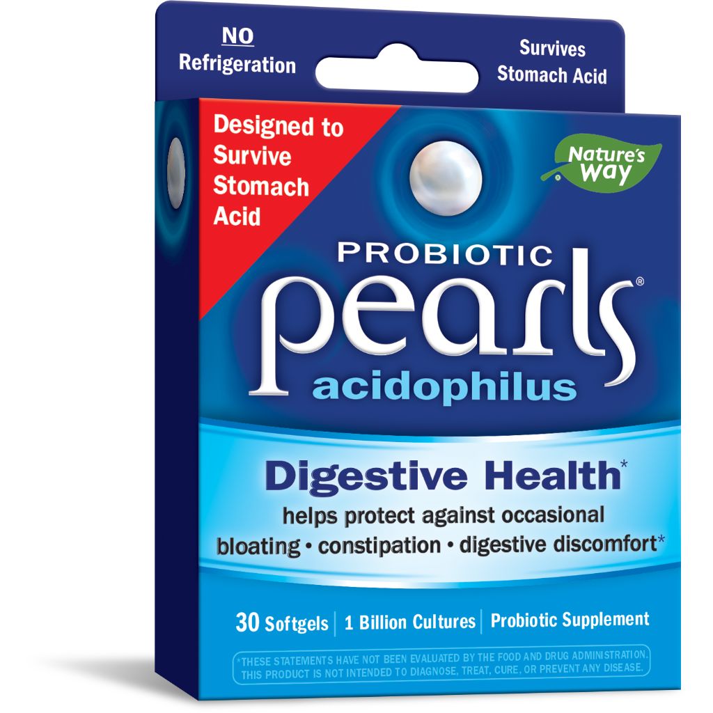 Nature's Way Probiotic Pearls for Digestive Health Softgels, 30 CT