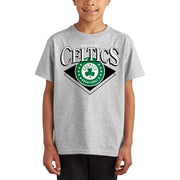 Boston Celtics Kids Small Junk Food NBA Court Classic - Kids Short Sleeve Fan T-Shirt for Boys and Girls