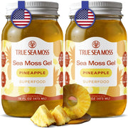 TrueSeaMoss Sea Moss Gel Superfood - Pineapple, 16 fl. oz. (2 Pack)
