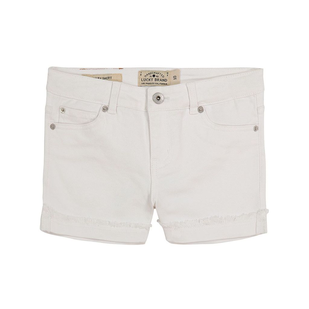 Girls'Size 14 Lucky Brand Jenna Cuffed Shorts with Button Front and Rolled Cuffs