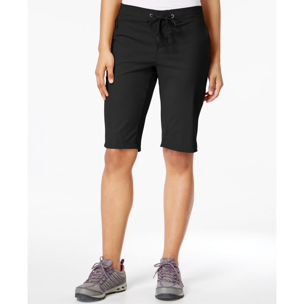 Columbia Women's Anytime Outdoor Long Shorts - Black, Size 2