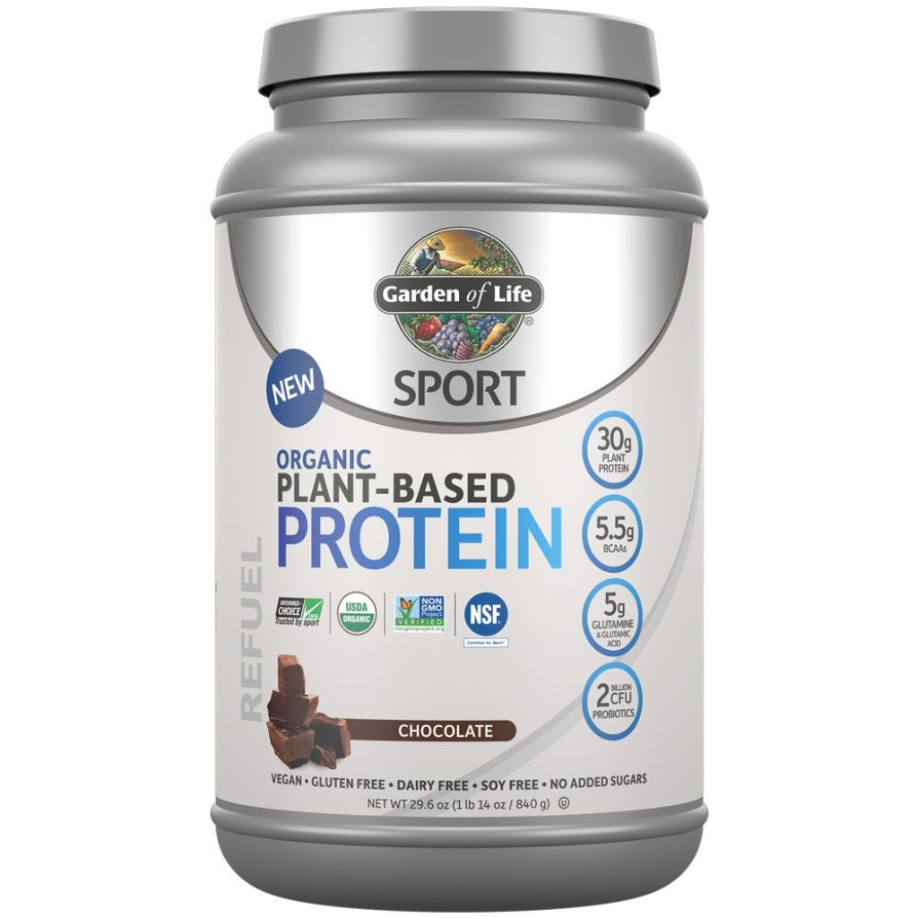 Garden of Life Sport Organic Plant-Based Protein Powder, Chocolate 19svgs