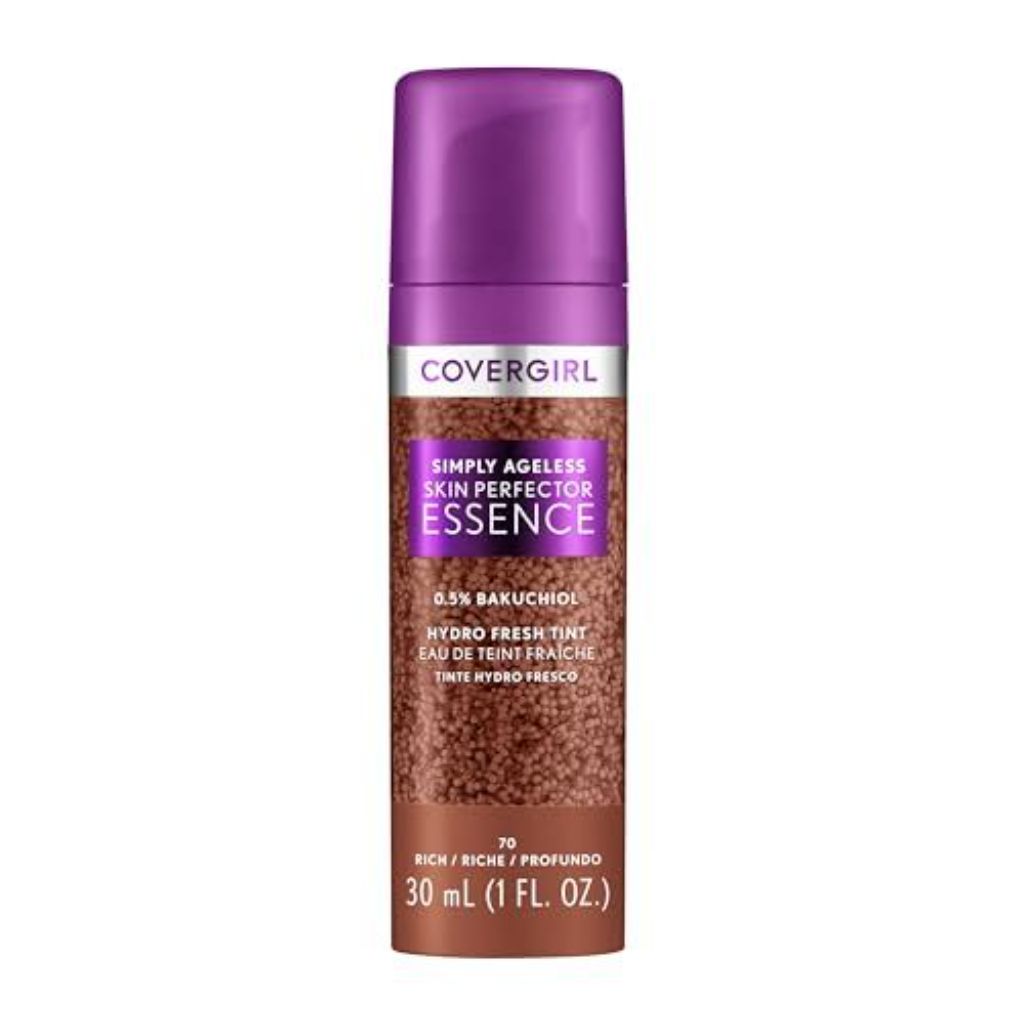 COVERGIRL Simply Ageless Skin Perfector Essence Vegan Foundation - 70 Rich, 1 fl. oz.