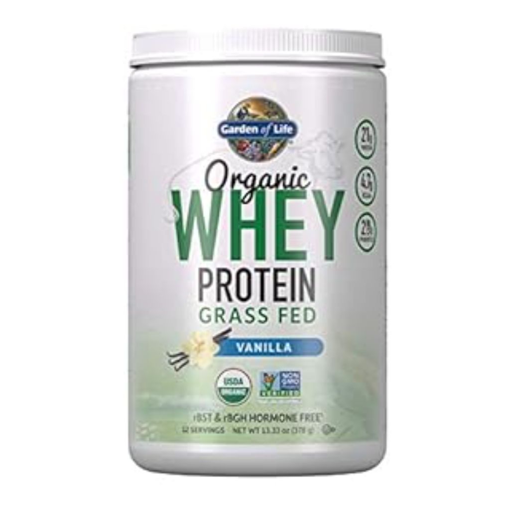 Garden of Life Grass-Fed Organic Whey Protein Powder - Vanilla, 13.33 oz