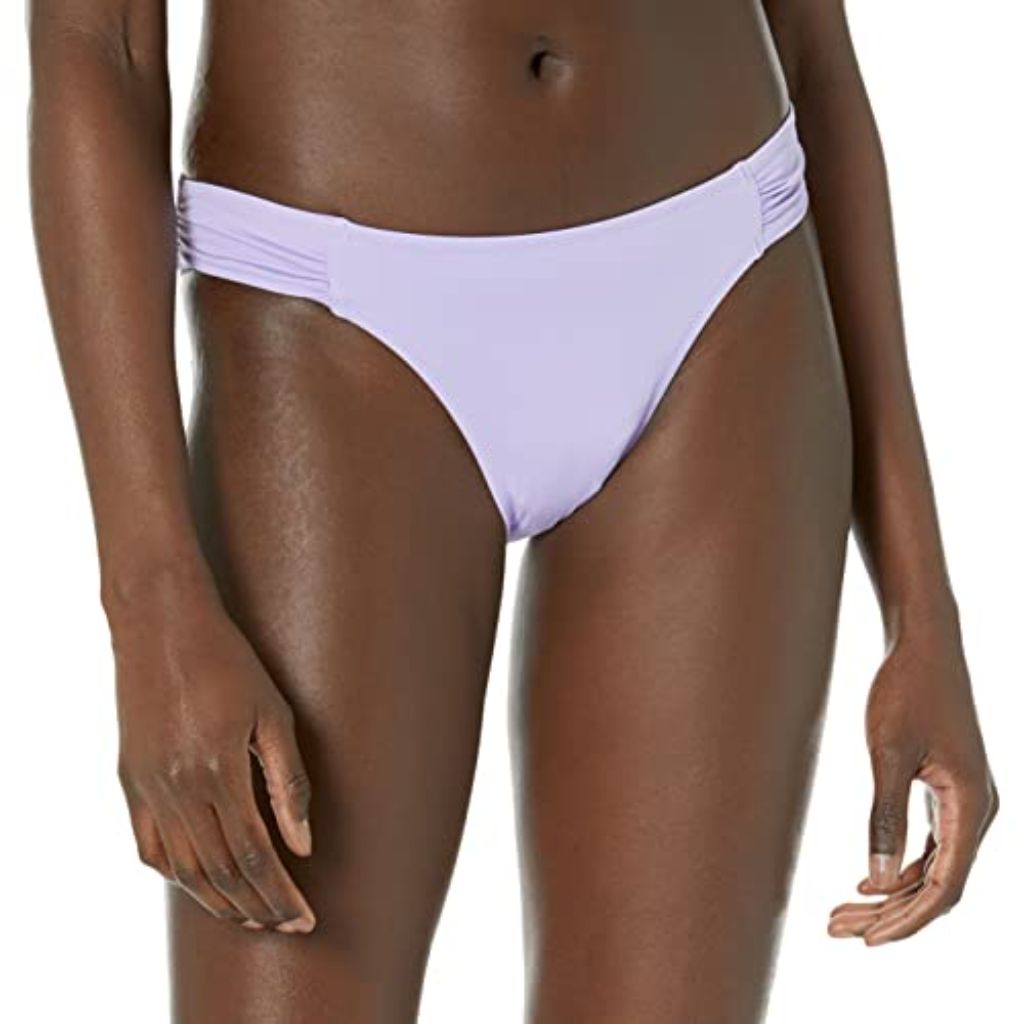 Amazon Essentials Women's Side Tab Bikini Swimsuit Bottom - Lavender, X-Large