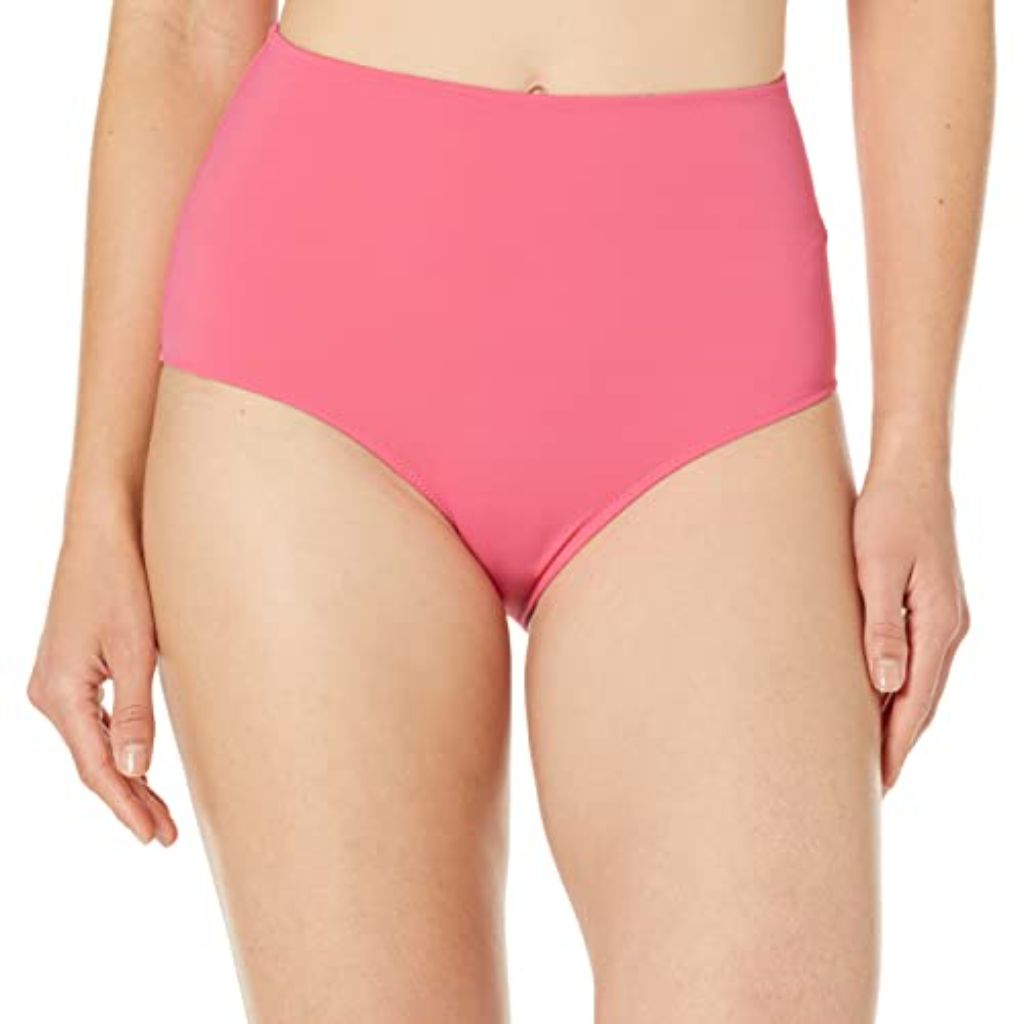 Amazon Essentials Women's High Waist Swim Bottom - Hot Pink, 1X