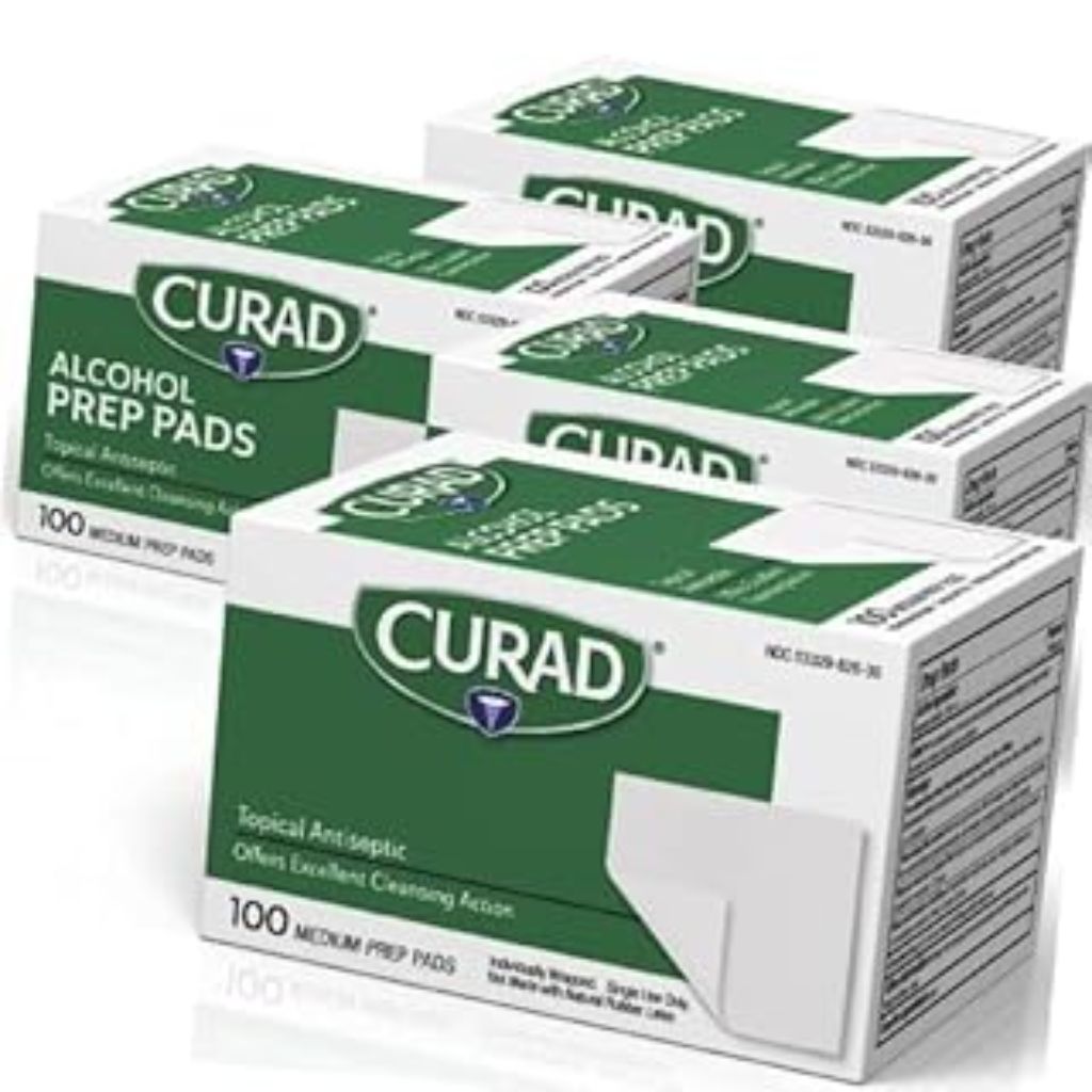 Curad Alcohol Prep Pads  Medium 2-Ply  400 Count
