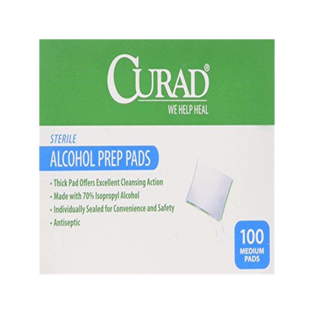Curad Alcohol Prep Pads  Medium 2-Ply  400 Count