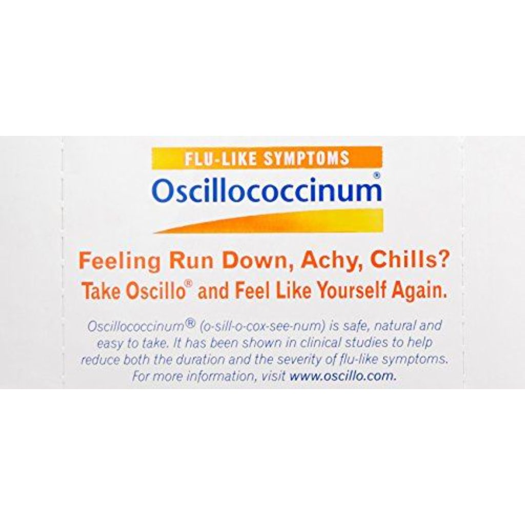 Boiron Oscillococcinum for Flu-like Symptoms Pellets, 30 Count/0.04 Oz Each