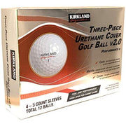 Kirkland Three-Piece Urethane Cover Golf Ball V2.0, 1 Dozen, 12 Count